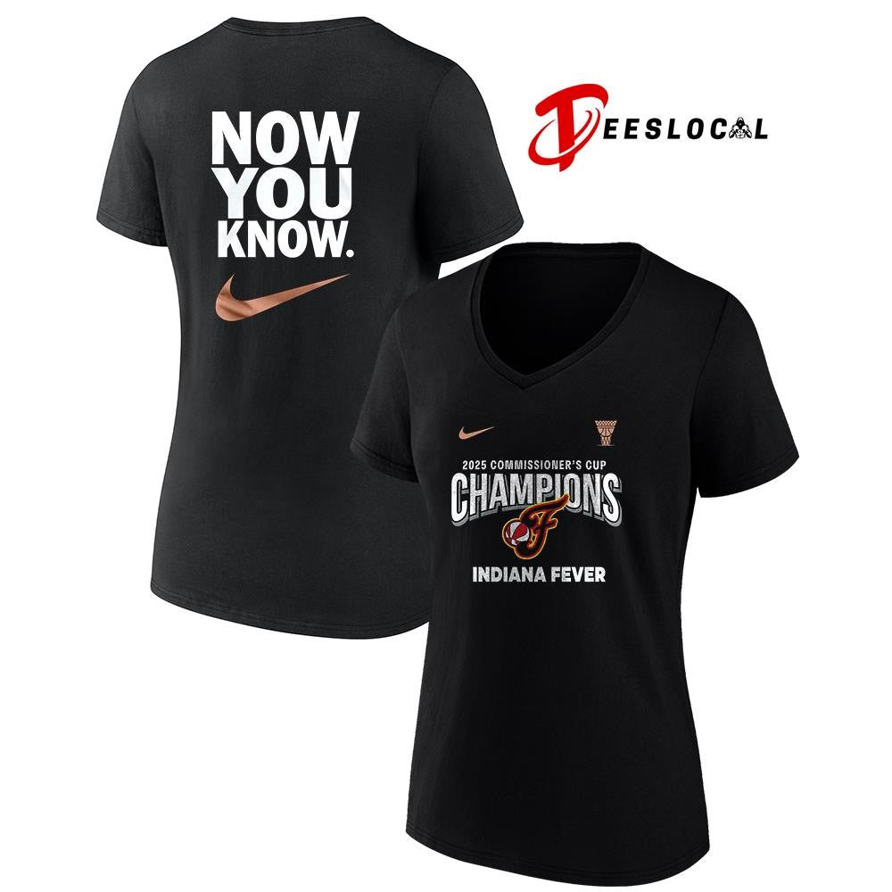 Indiana Fever Eastern commissioner’s cup champions now you know logo shirt Unisex