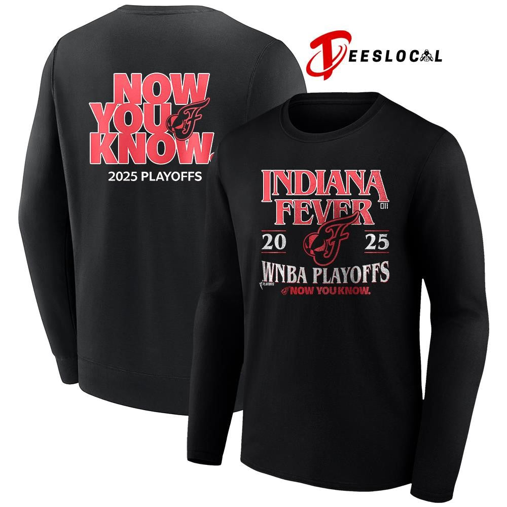 Indiana Fever Eastern conference of the WNBA playoffs now you know logo shirt Unisex