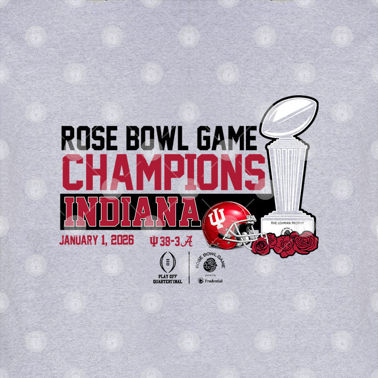 Indiana Football 2026 CFP Rose Bowl Champions T Shirt Unisex