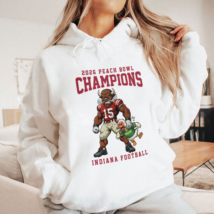 Indiana Football 2026 Peach Bowl Champions T Shirt Unisex