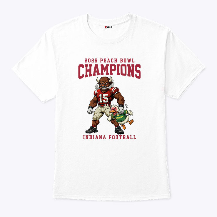 Indiana Football 2026 Peach Bowl Champions T Shirt Unisex