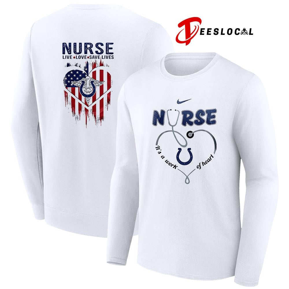 Indianapolis Colts x Army nurse it’s a work of heart shirt Unisex