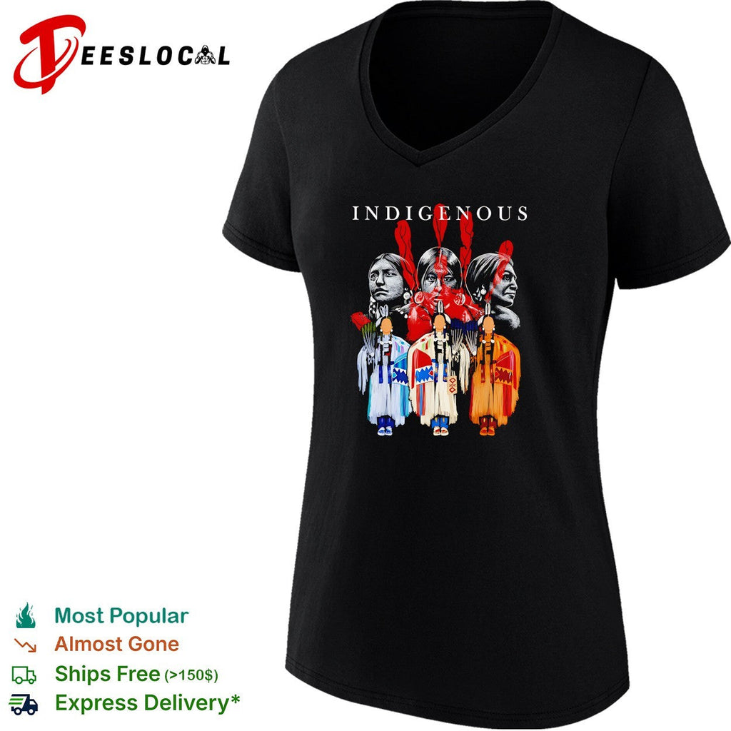 Indigenous Indigenous Heritage Culture Traditional Native American Art Print shirt Unisex