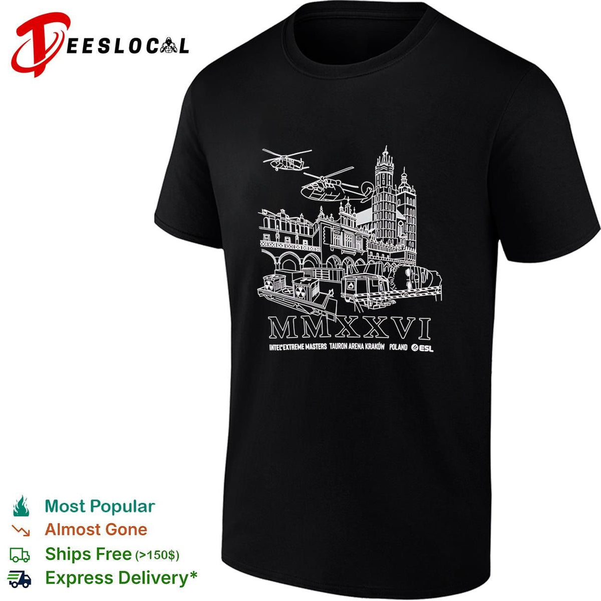 Intel Extreme Masters Tauron Arena Krakow Poland MMXXVI ESL gaming event shirt Unisex