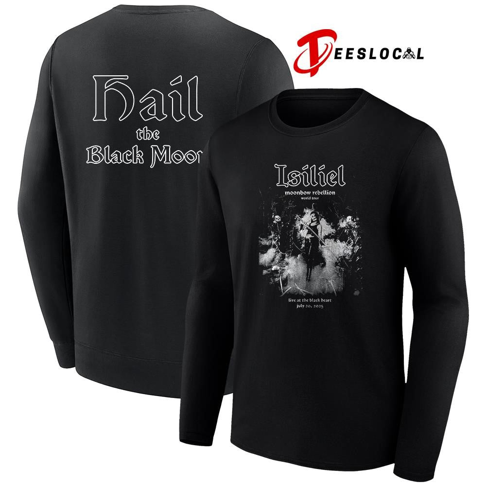 Isiliel Moonbow Rebellion world tour hail the Black Moon graphic shirt Unisex