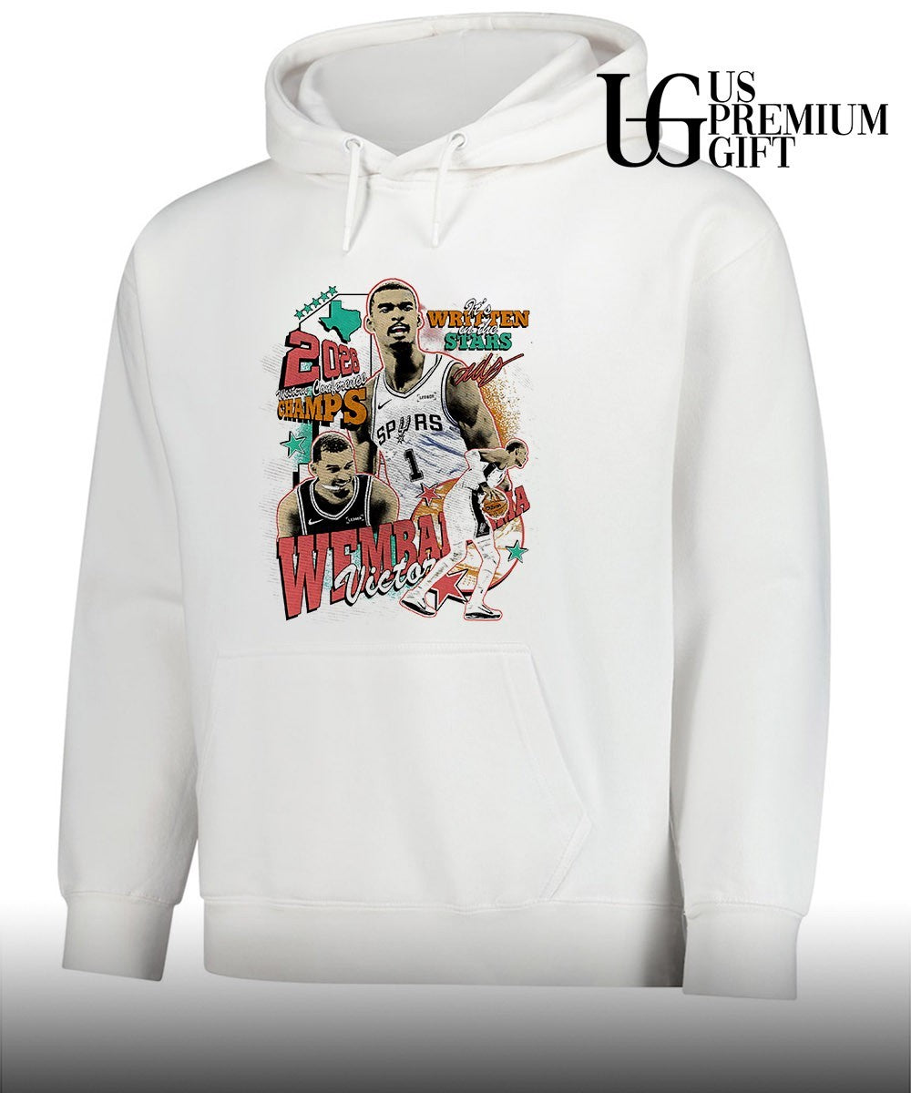 It’s Written in the Stars Alien Victor Wembanyama San Antonio Spurs NBA 2026 signature shirt