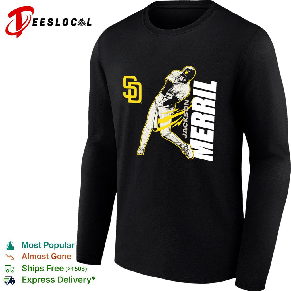 Jackson Merrill San Diego Padres SD swinging shirt Unisex