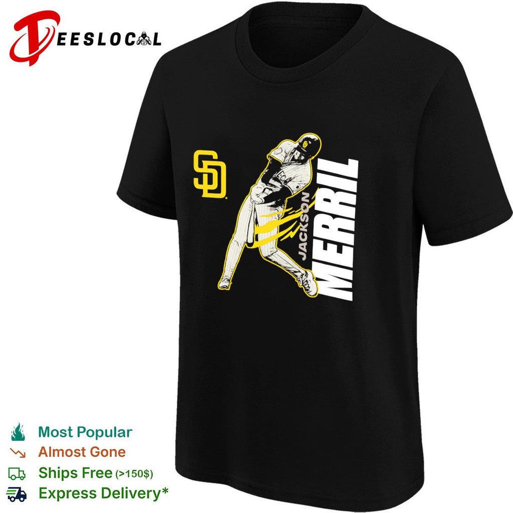 Jackson Merrill San Diego Padres SD swinging shirt Unisex