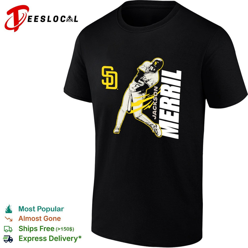 Jackson Merrill San Diego Padres SD swinging shirt Unisex