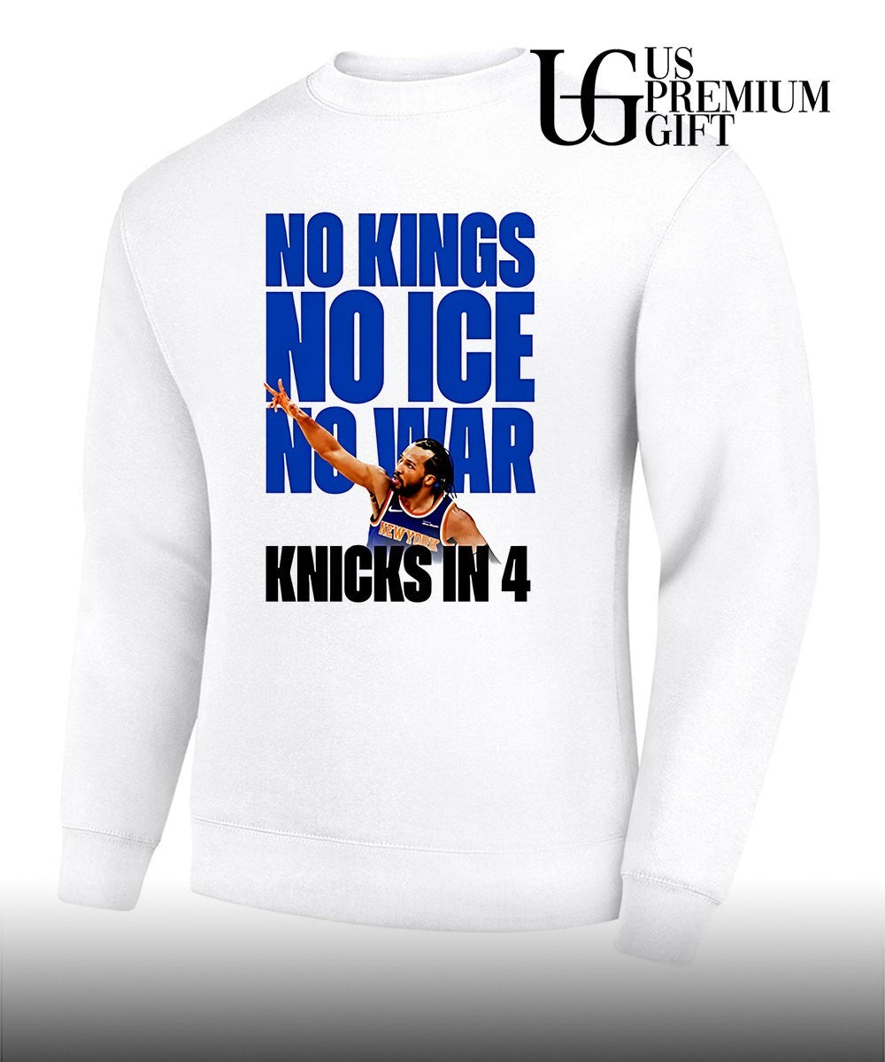 Jalen Brunson No Kings No Ice No War Knicks In 4 Finals 2026 shirt Unisex