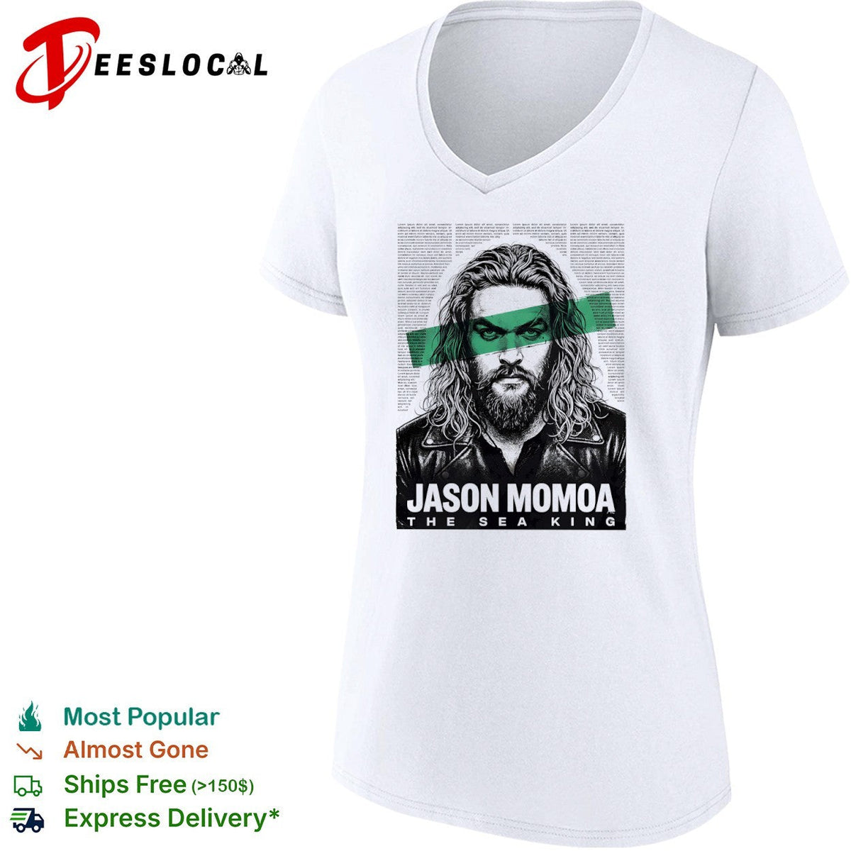 Jason Momoa the Sea King portrait shirt Unisex