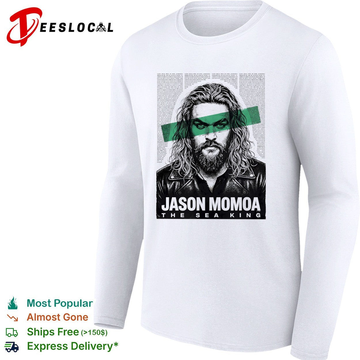 Jason Momoa the Sea King portrait shirt Unisex