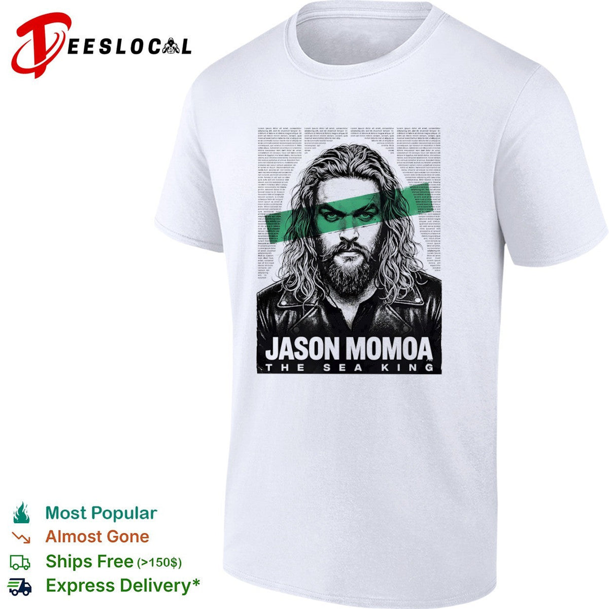 Jason Momoa the Sea King portrait shirt Unisex
