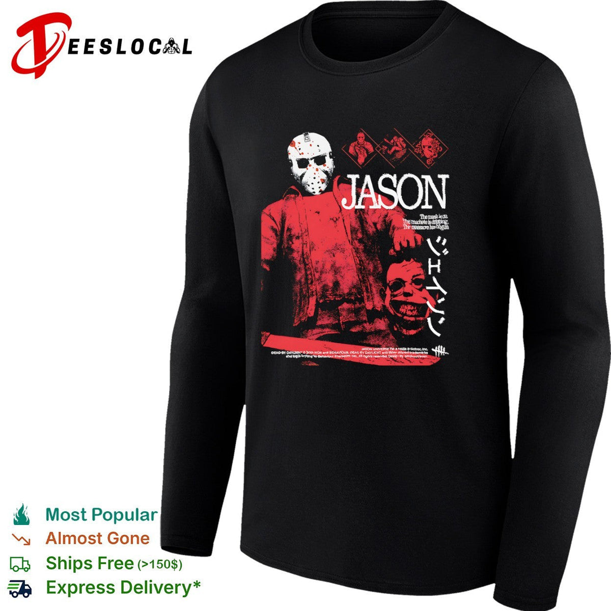 Jason Voorhees Friday the 13th The mask is on shirt Unisex