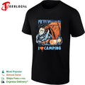 Jason Voorhees holding knife I love camping shirt Unisex