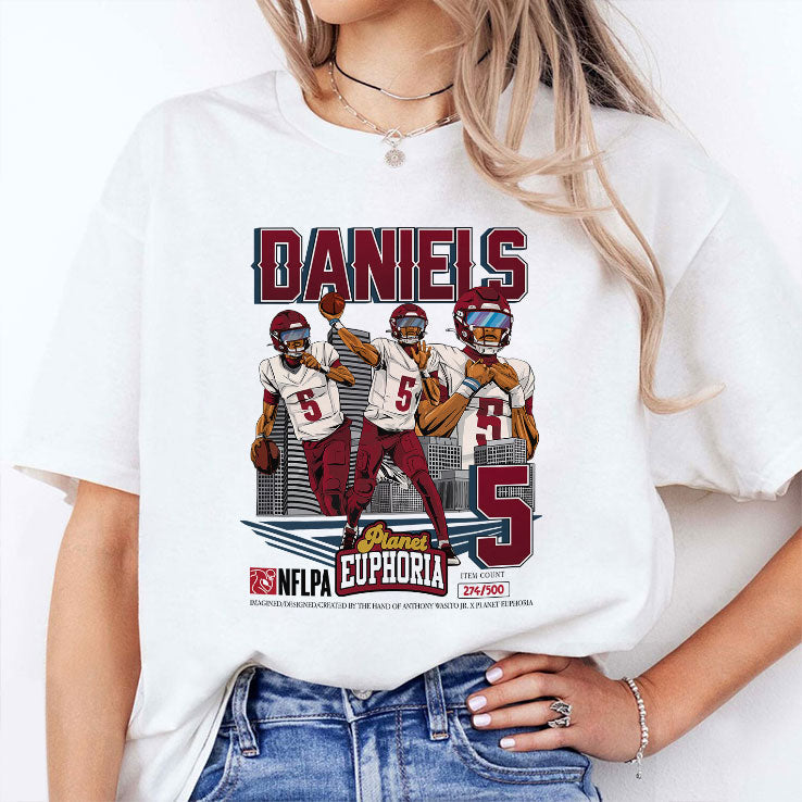 Jayden Daniels Vintage Football Shirt Unisex