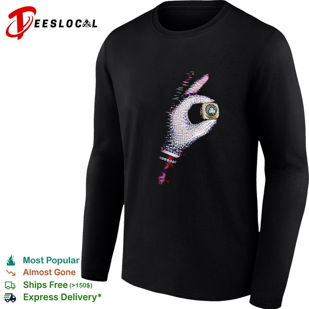 Jayson Tatum Boston Celtics hand NBA Champions Ring Michael Jackson Style shirt Unisex