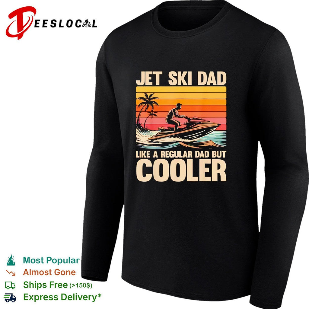 Jet ski dad like a regular dad but cooler retro tropical shirt Unisex