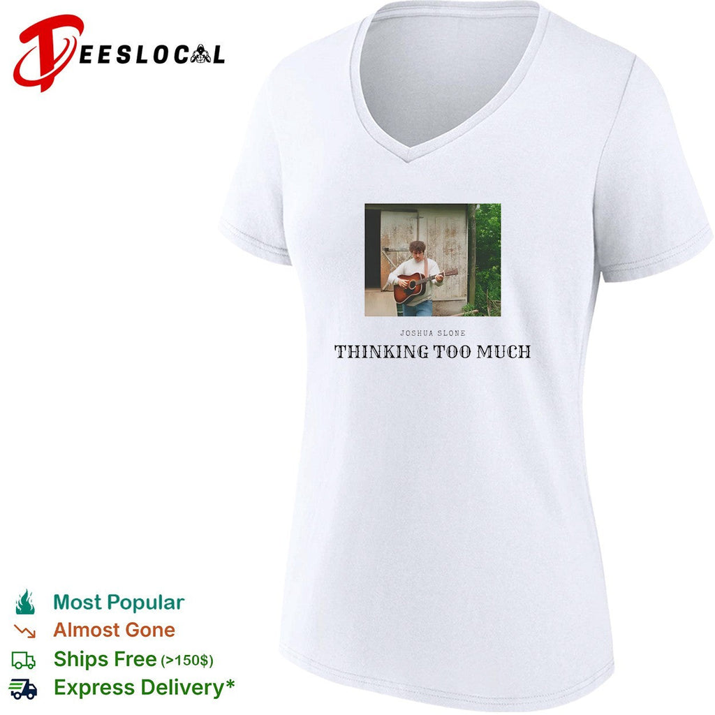 Joshua Slone playing guitar thinking too much shirt Unisex