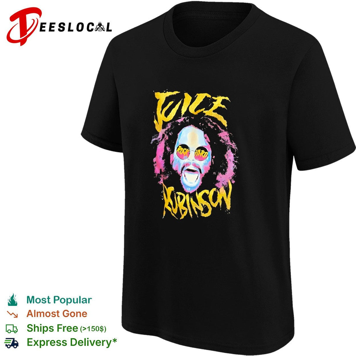 Juice Robinson AEW Rock Hard Sunglasses shirt Unisex