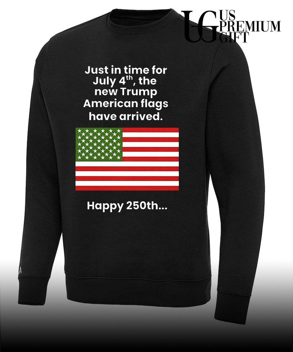 Just In Time For July 4th The New Trump Happy 250th USA flag shirt Unisex