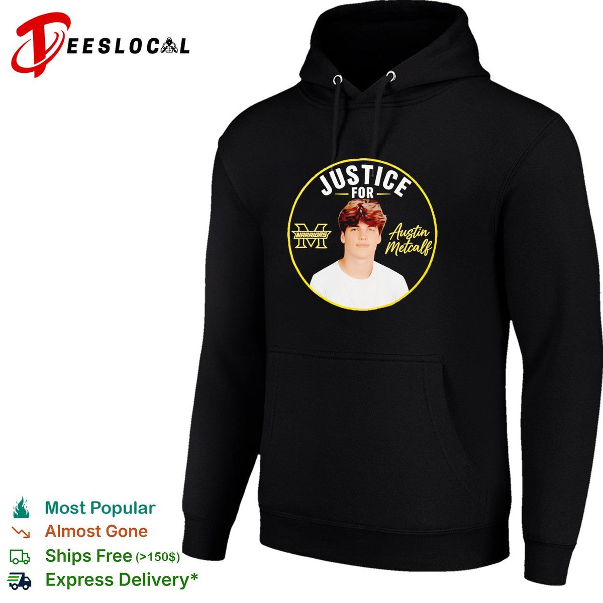 Justice for Austin Metcalf Warriors memorial graphic shirt Unisex