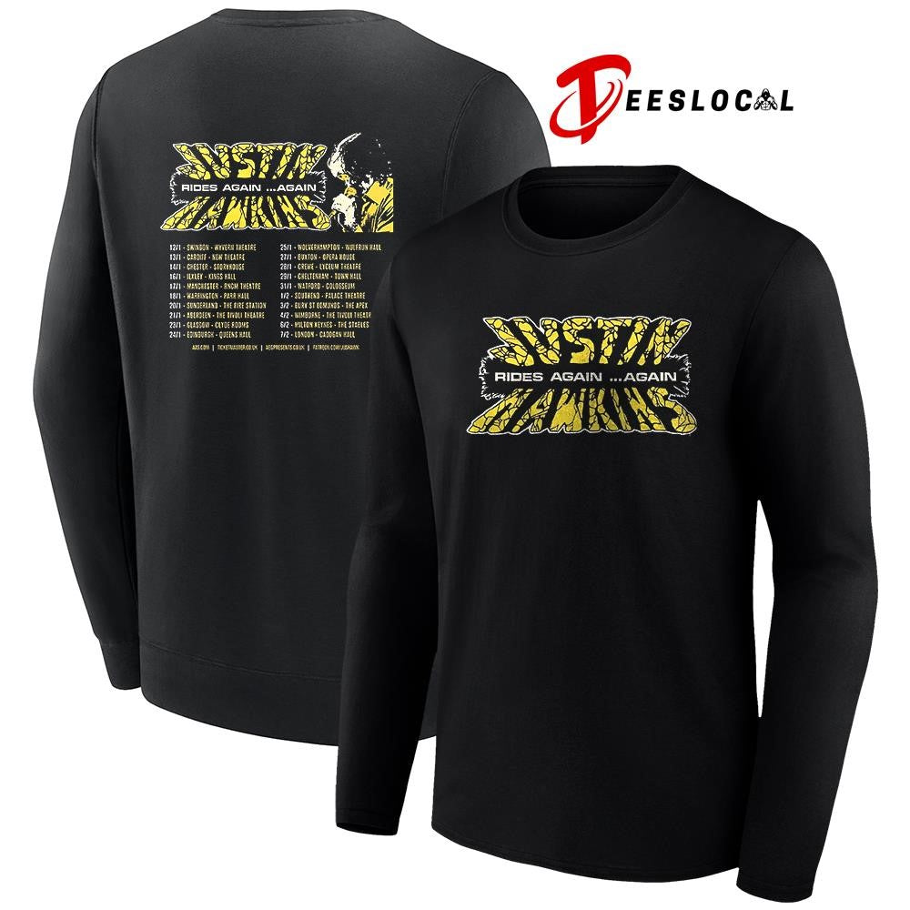 Justin Hawkins Rides Again Again tour 2026 dates schedule shirt Unisex