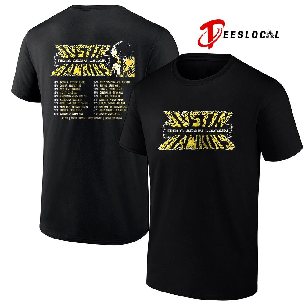 Justin Hawkins Rides Again Again tour 2026 dates schedule shirt Unisex