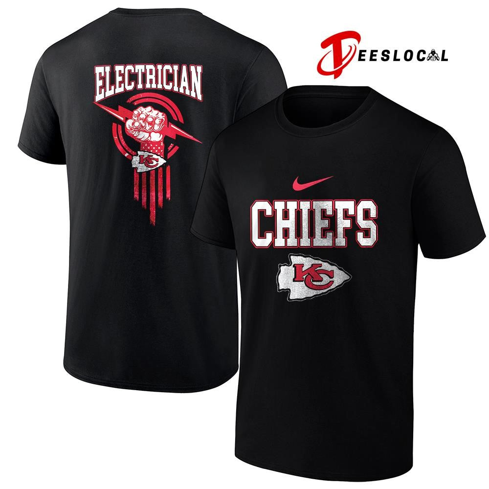 Kansas City Chiefs x Electrician logo shirt Unisex