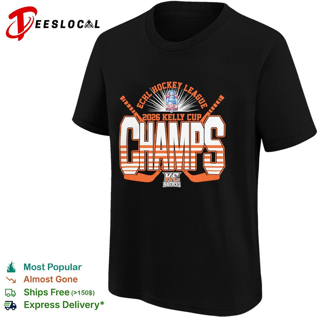 Kansas City Mavericks 2026 ECHL Hockey League Kelly Cup Champs shirt Unisex