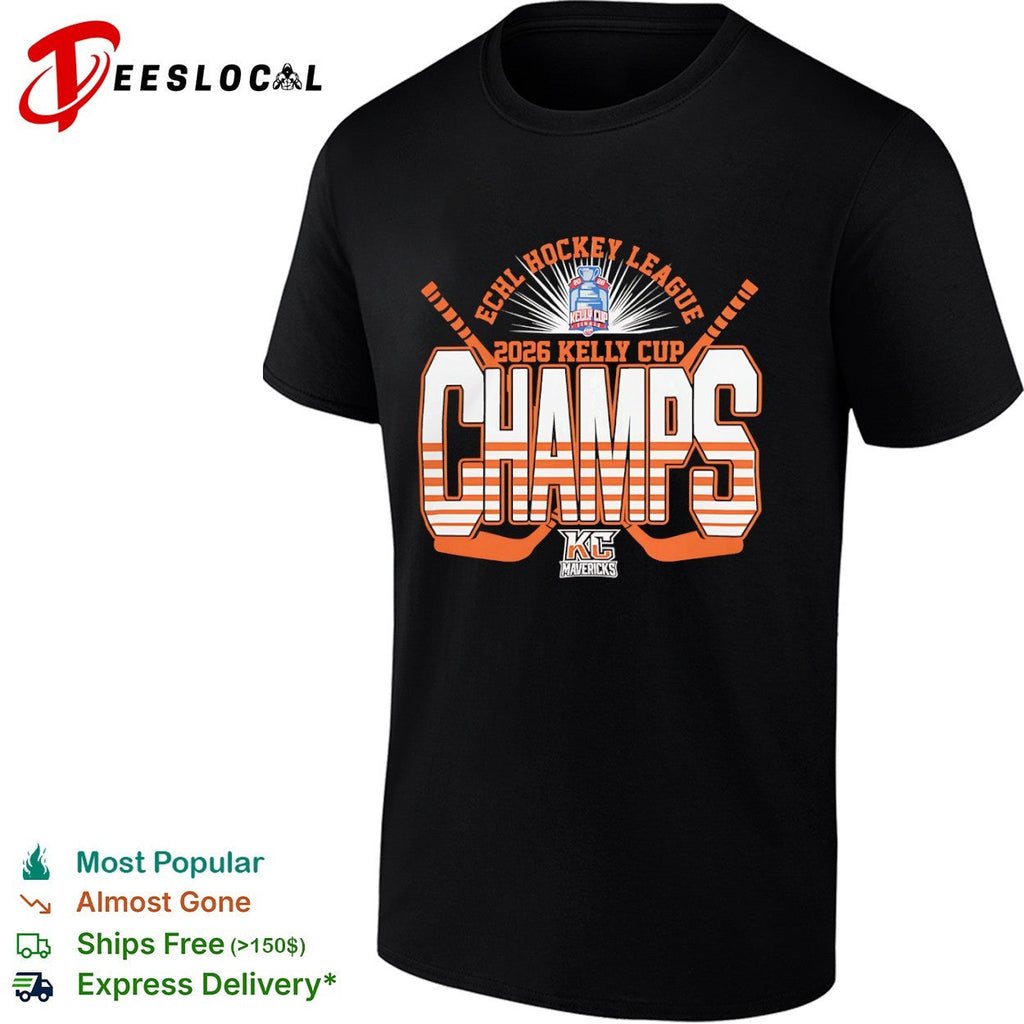 Kansas City Mavericks 2026 ECHL Hockey League Kelly Cup Champs shirt Unisex