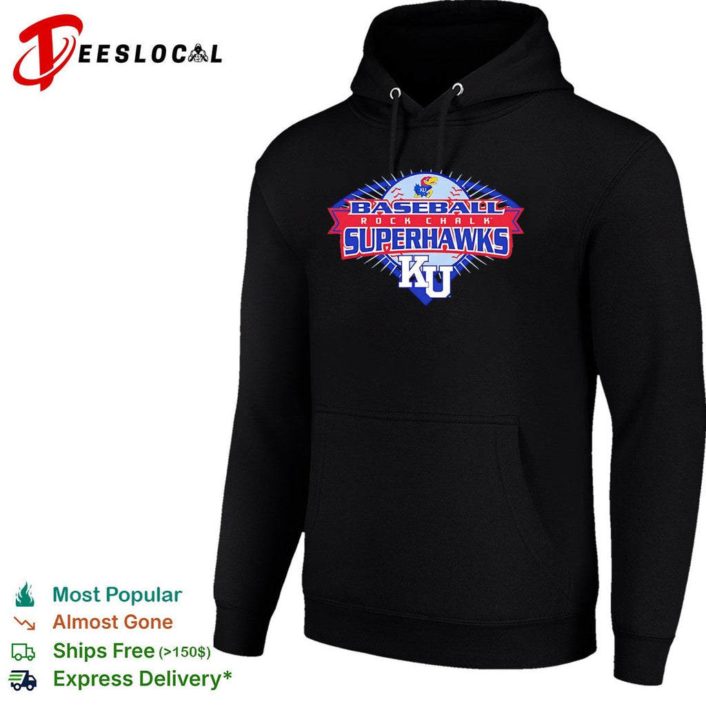 Kansas Jayhawks Baseball Rock Chalk Superhawks KU shirt Unisex