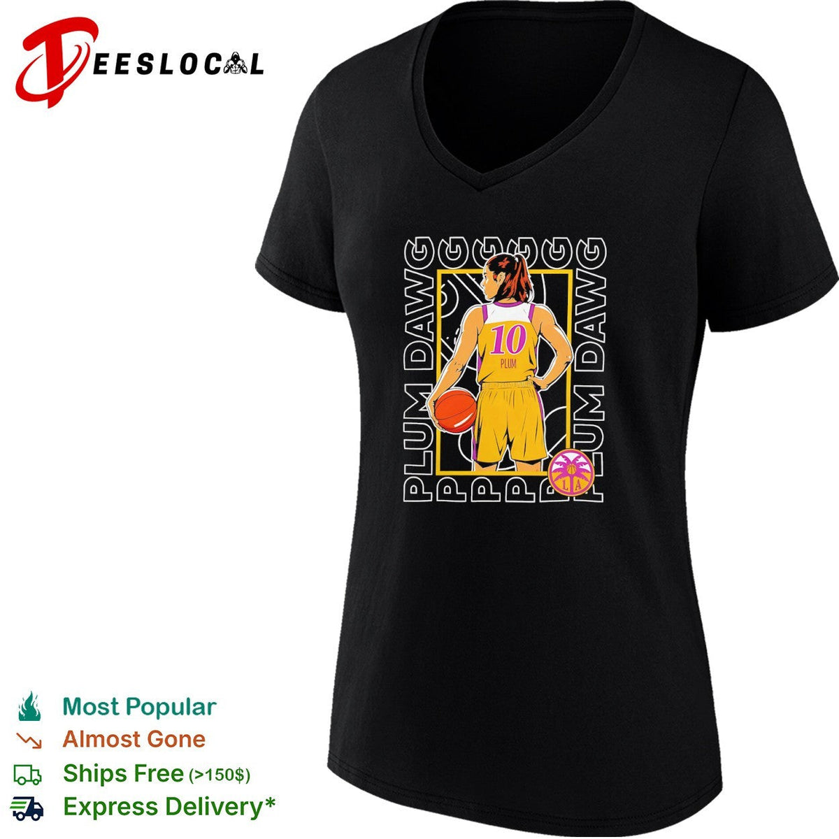 Kelsey Plum Las Vegas Aces WNBA Plum Dawg shirt Unisex