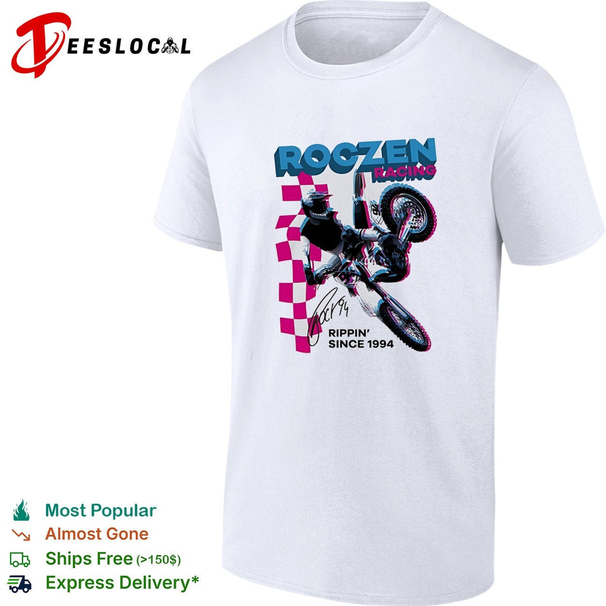 Ken Roczen racing rippin since 1994 signature vintage shirt Unisex