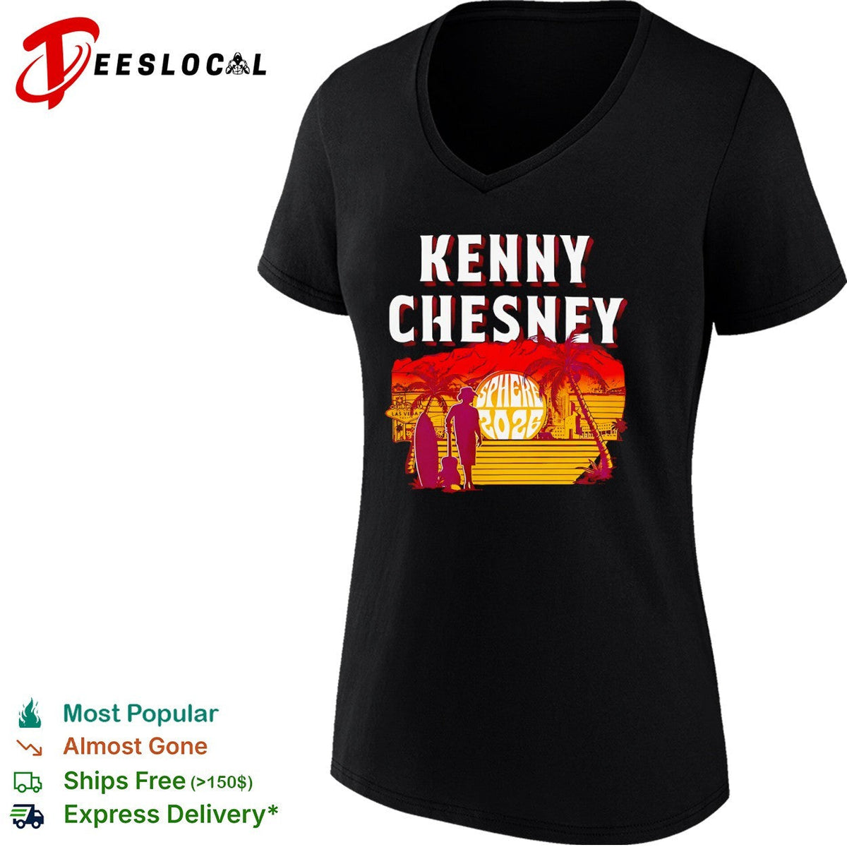 Kenny Chesney Sphere 2026 Las Vegas Nevada Sunset shirt Unisex