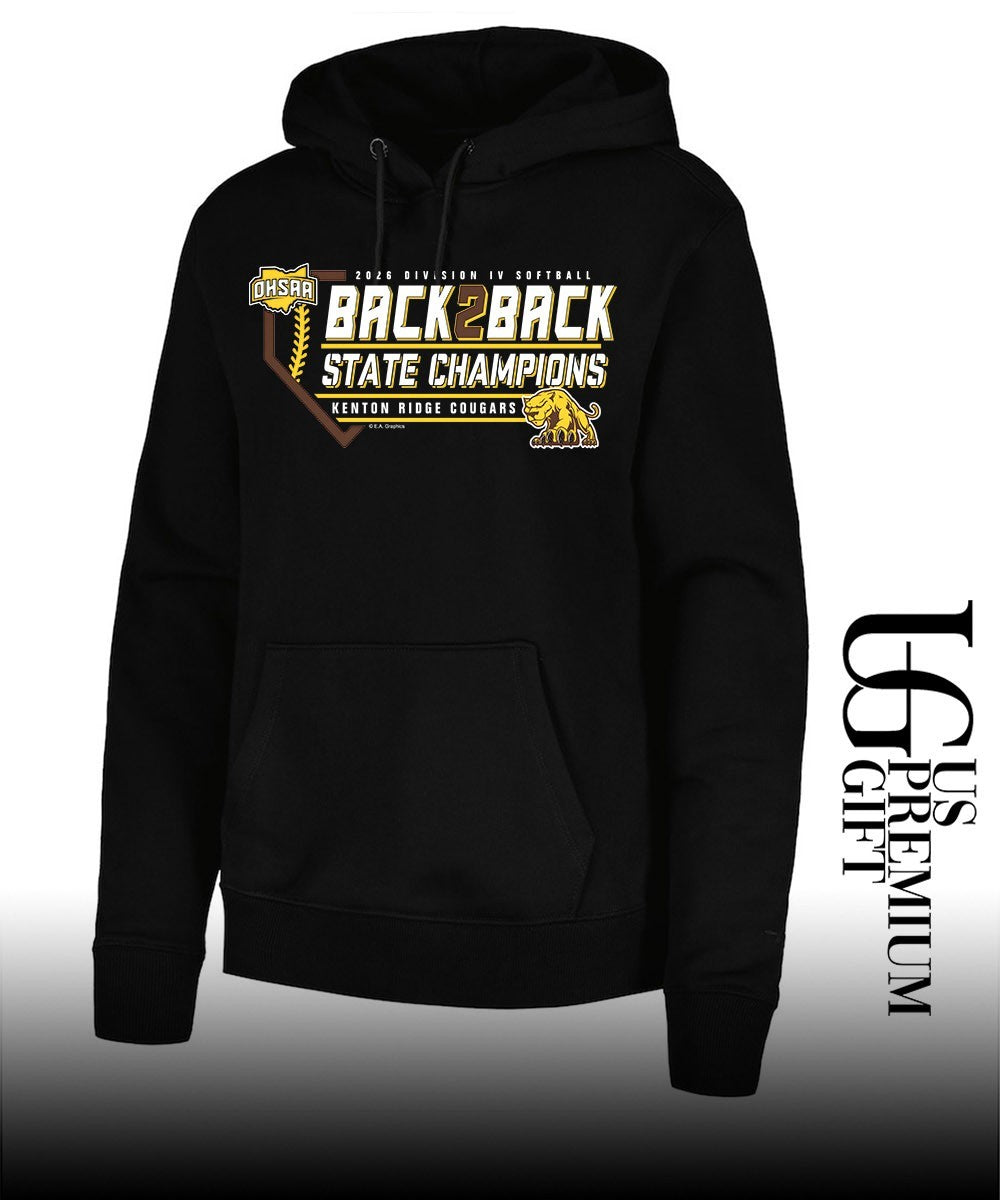 Kenton Ridge Cougars 2026 OHSAA Division IV Softball Back2Back State Champions shirt Unisex