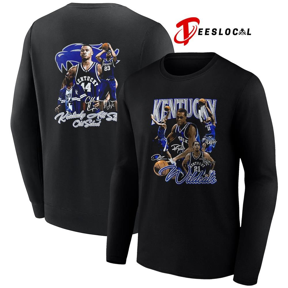 Kentucky Wildcats Kentucky all star old school graphic signatures shirt Unisex
