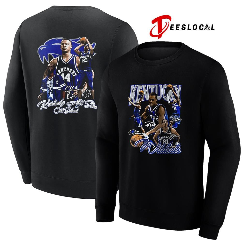 Kentucky Wildcats Kentucky all star old school graphic signatures shirt Unisex
