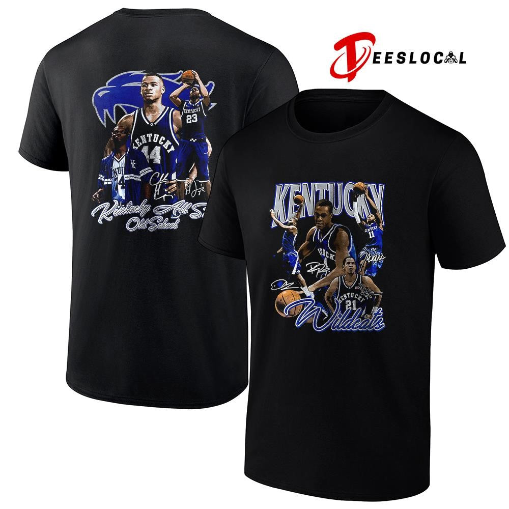 Kentucky Wildcats Kentucky all star old school graphic signatures shirt Unisex