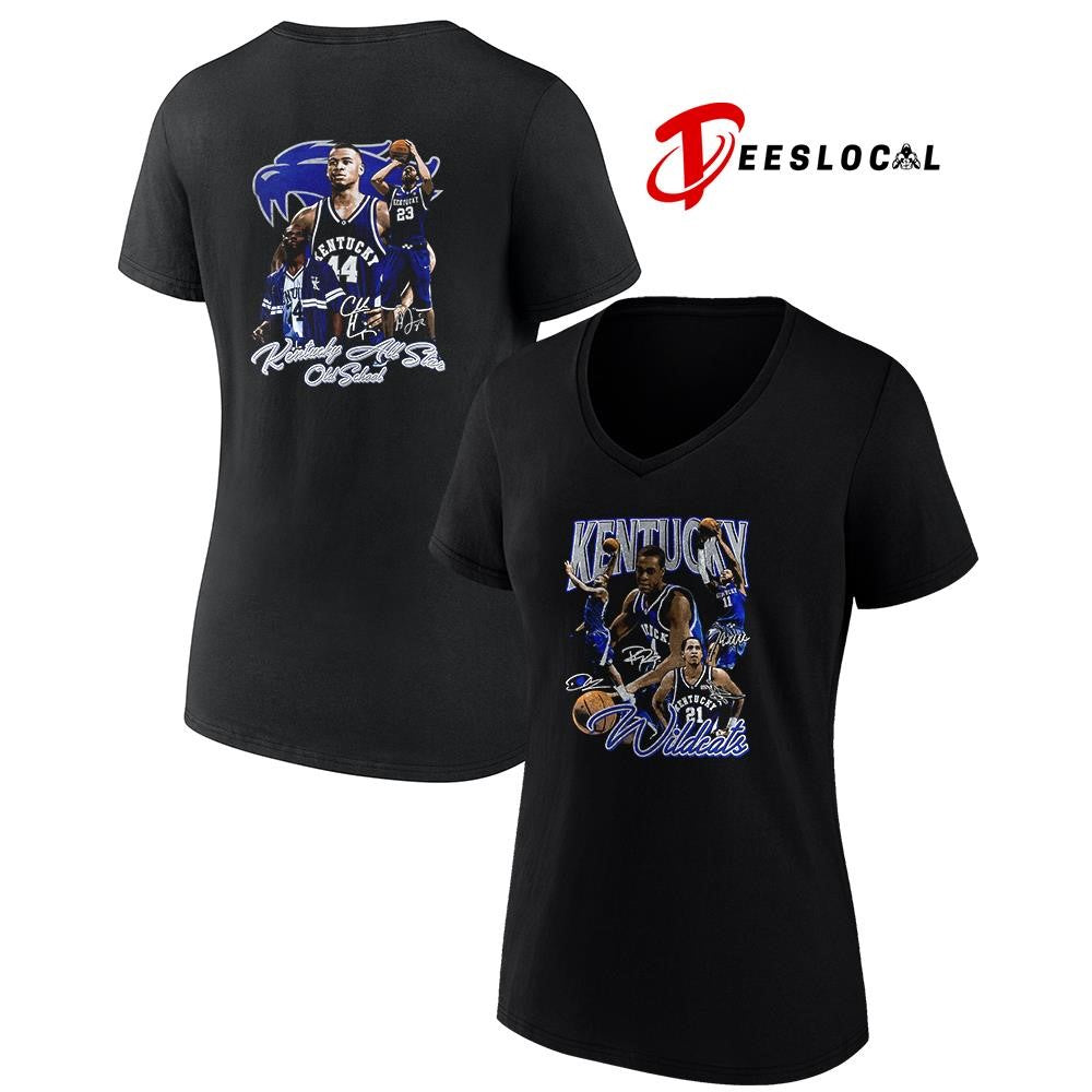 Kentucky Wildcats Kentucky all star old school graphic signatures shirt Unisex