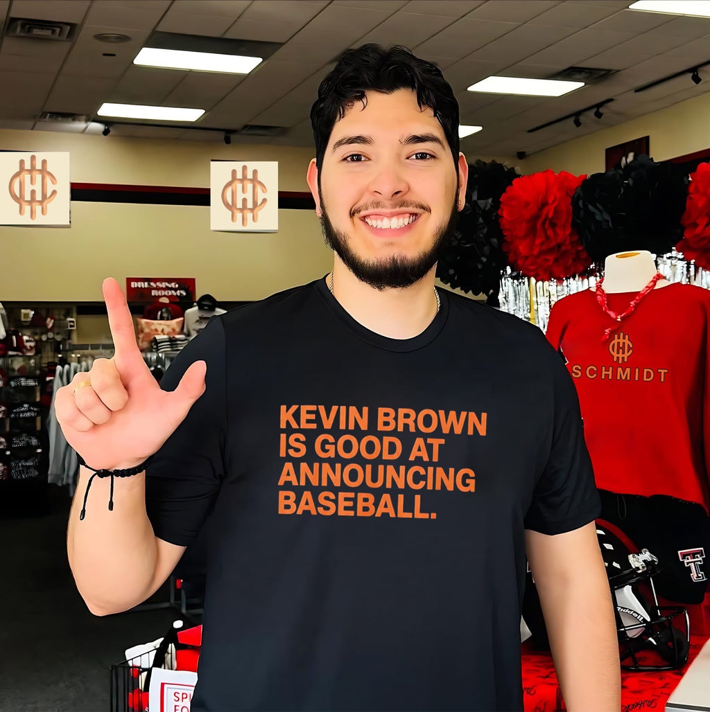 Kevin Brown Is Good at Announcing Baseball Baltimore Orioles shirt Unisex