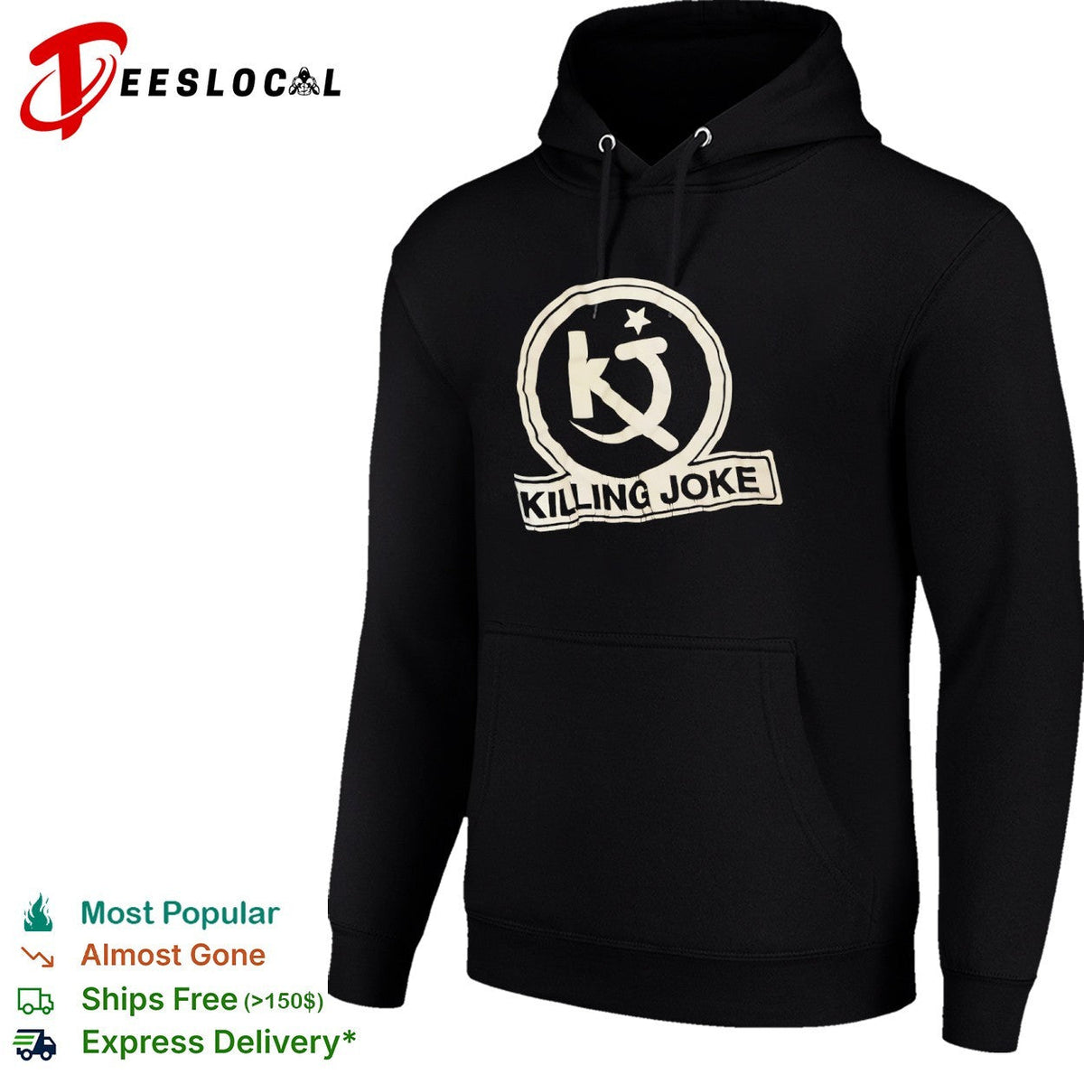 Killing Joke KJ logo hammer and sickle star shirt Unisex