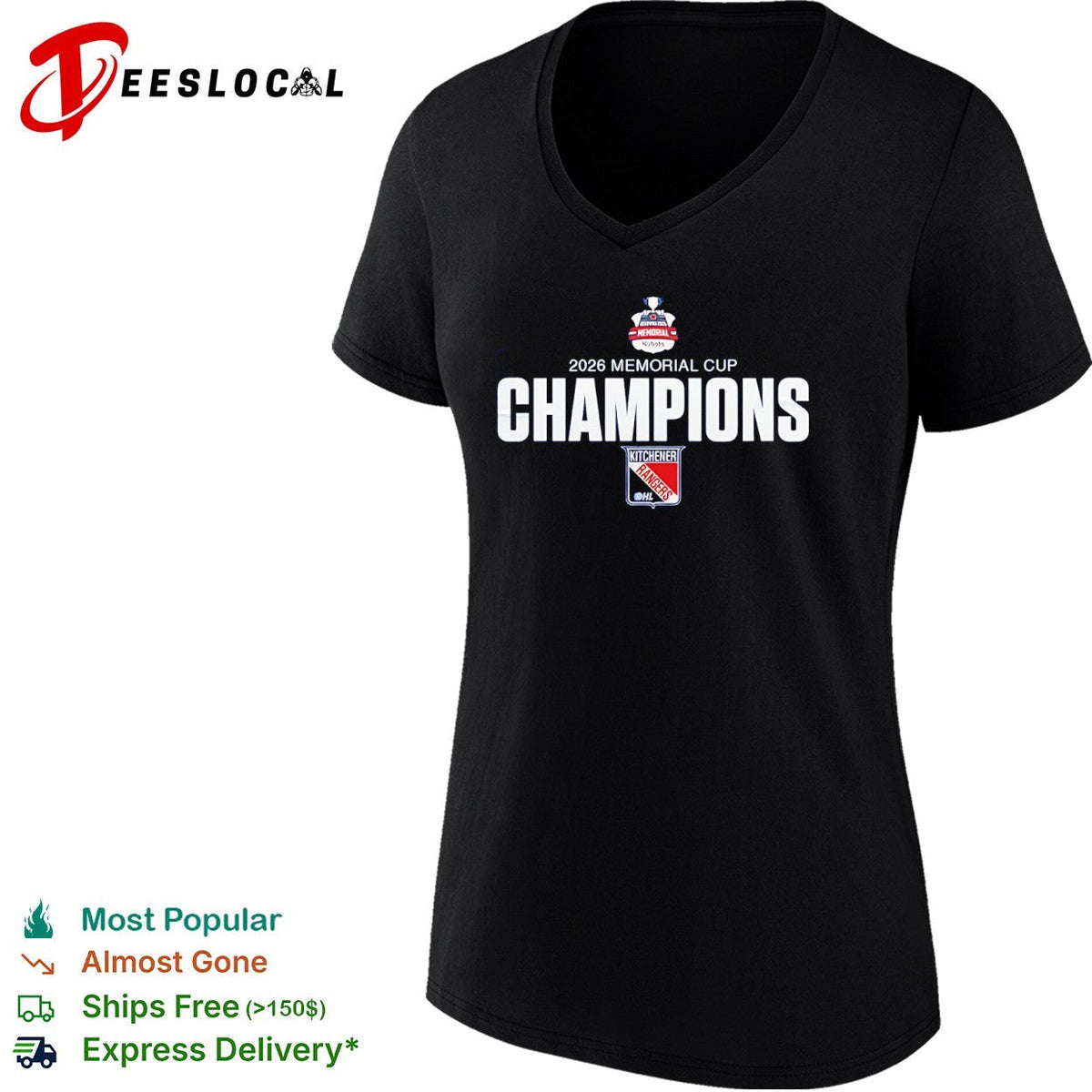 Kitchener Rangers 2026 Memorial Cup Champions Kelowna OHL Hockey Team Fan Shirt Unisex