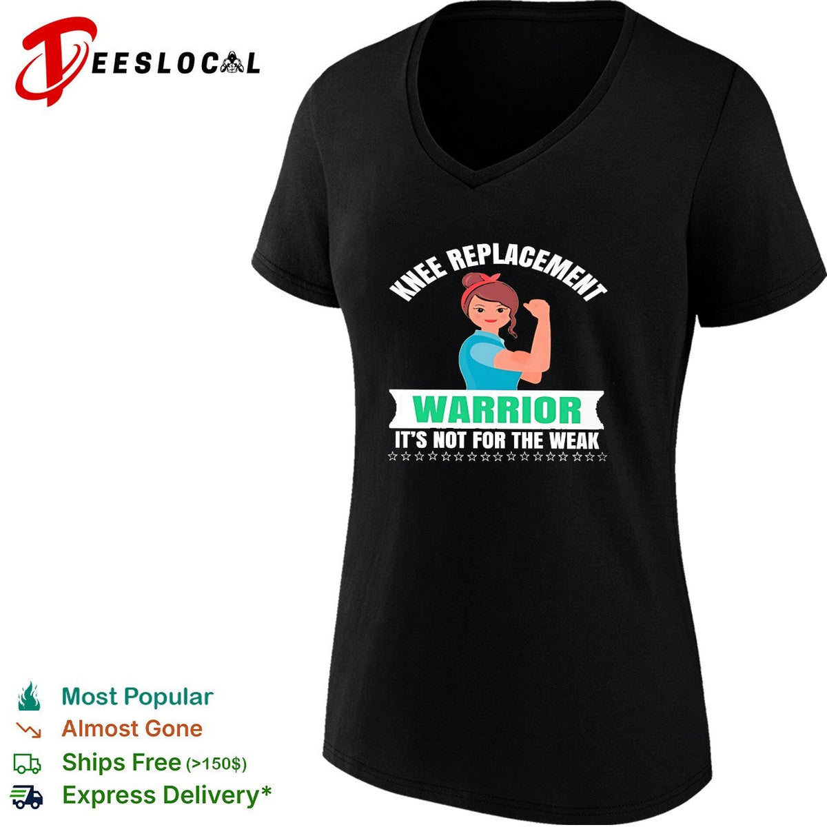Knee replacement warrior it is not for the weak recovery surgery medical shirt Unisex