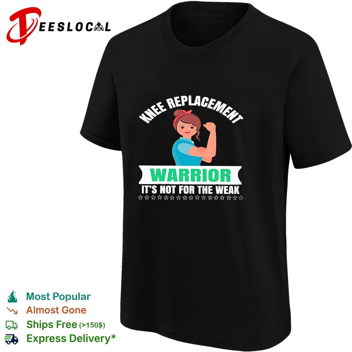 Knee replacement warrior it is not for the weak recovery surgery medical shirt Unisex