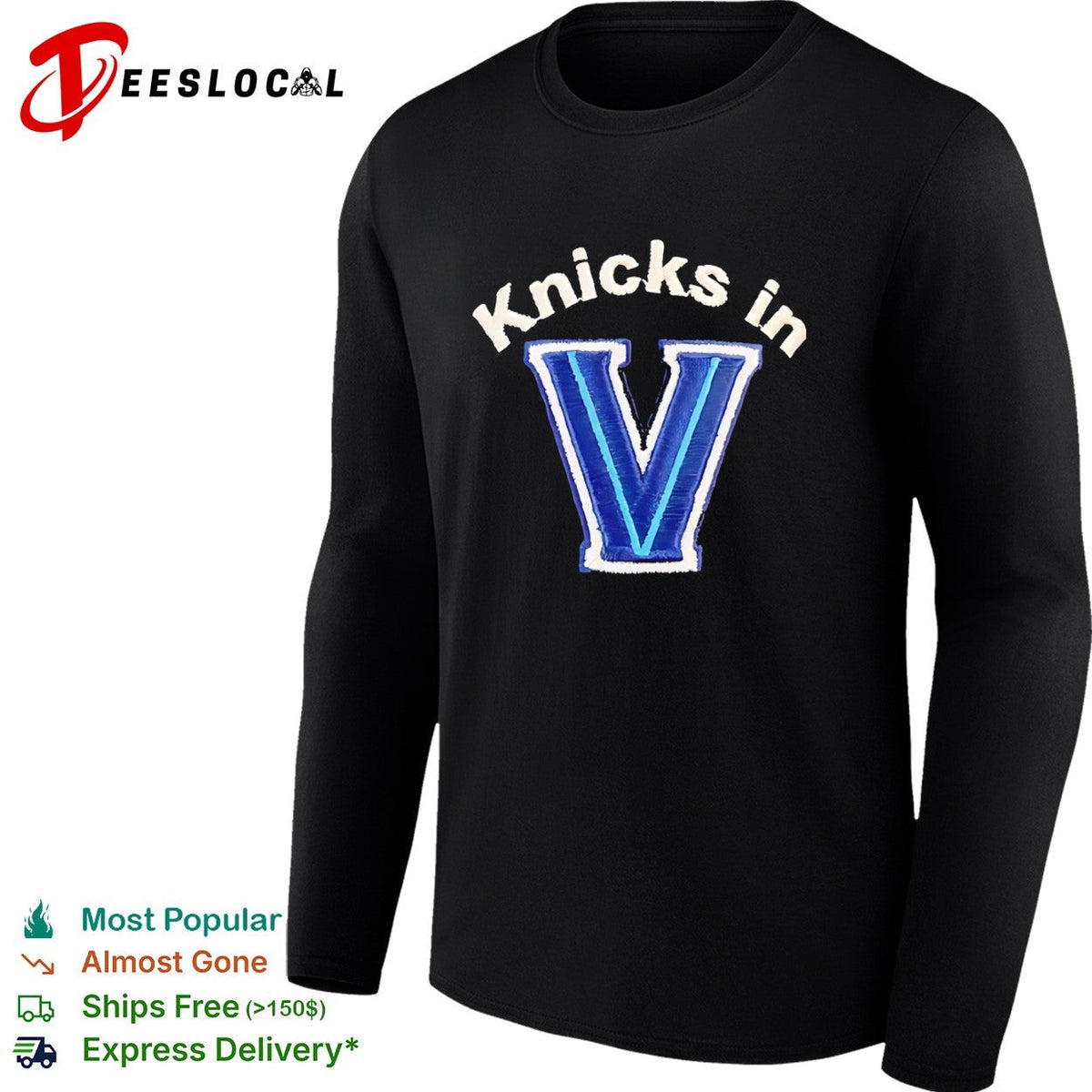 Knicks in V Villanova shirt Unisex