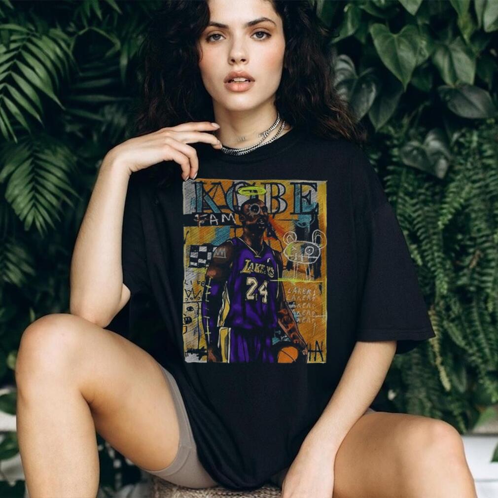 Kobe Bryant Los Angeles Lakers star portrait art shirt