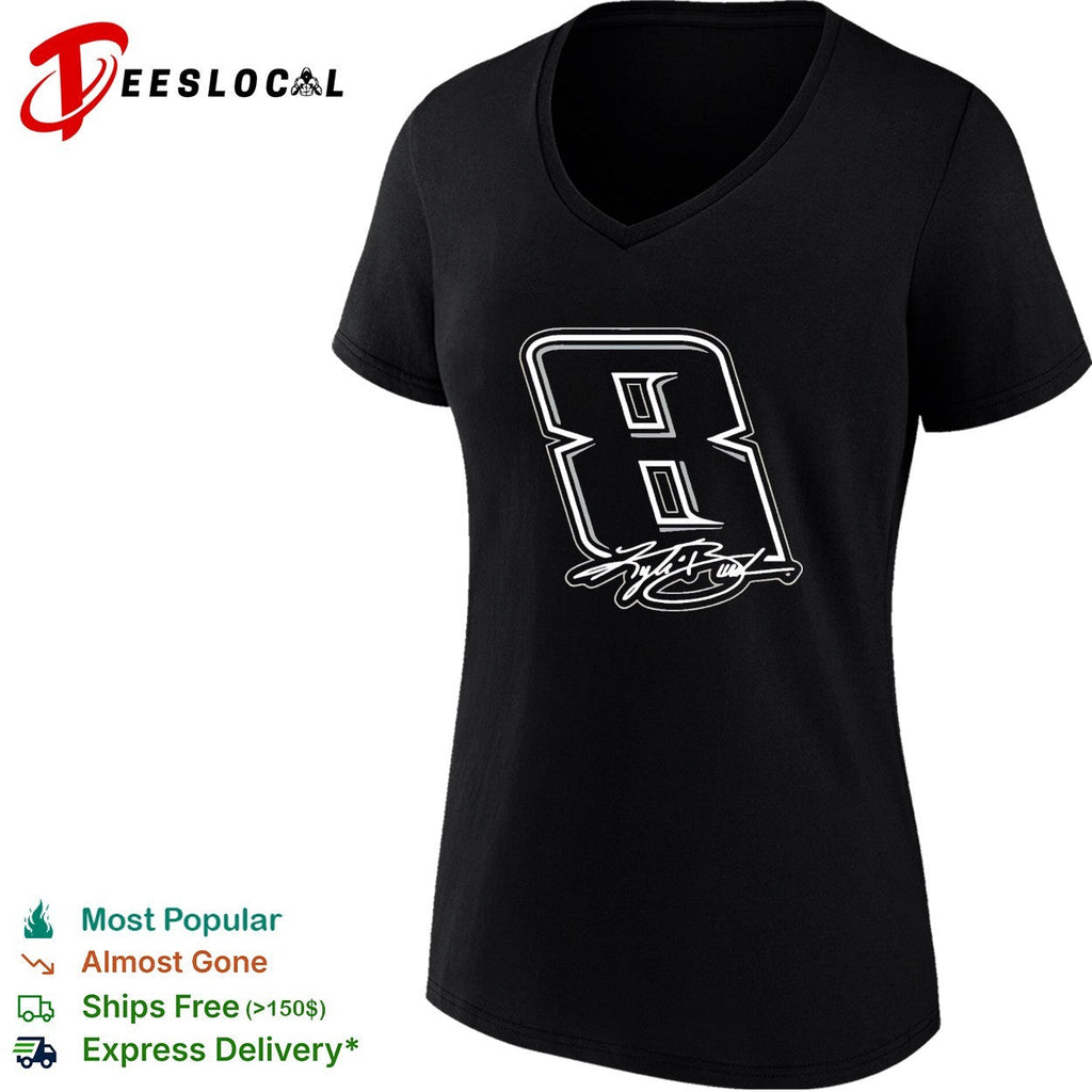 Kyle Busch Black No 8 signature shirt Unisex