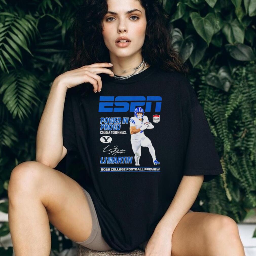 LJ Martin BYU Cougars Power in Provo ESPN 2026 College Football Preview shirt