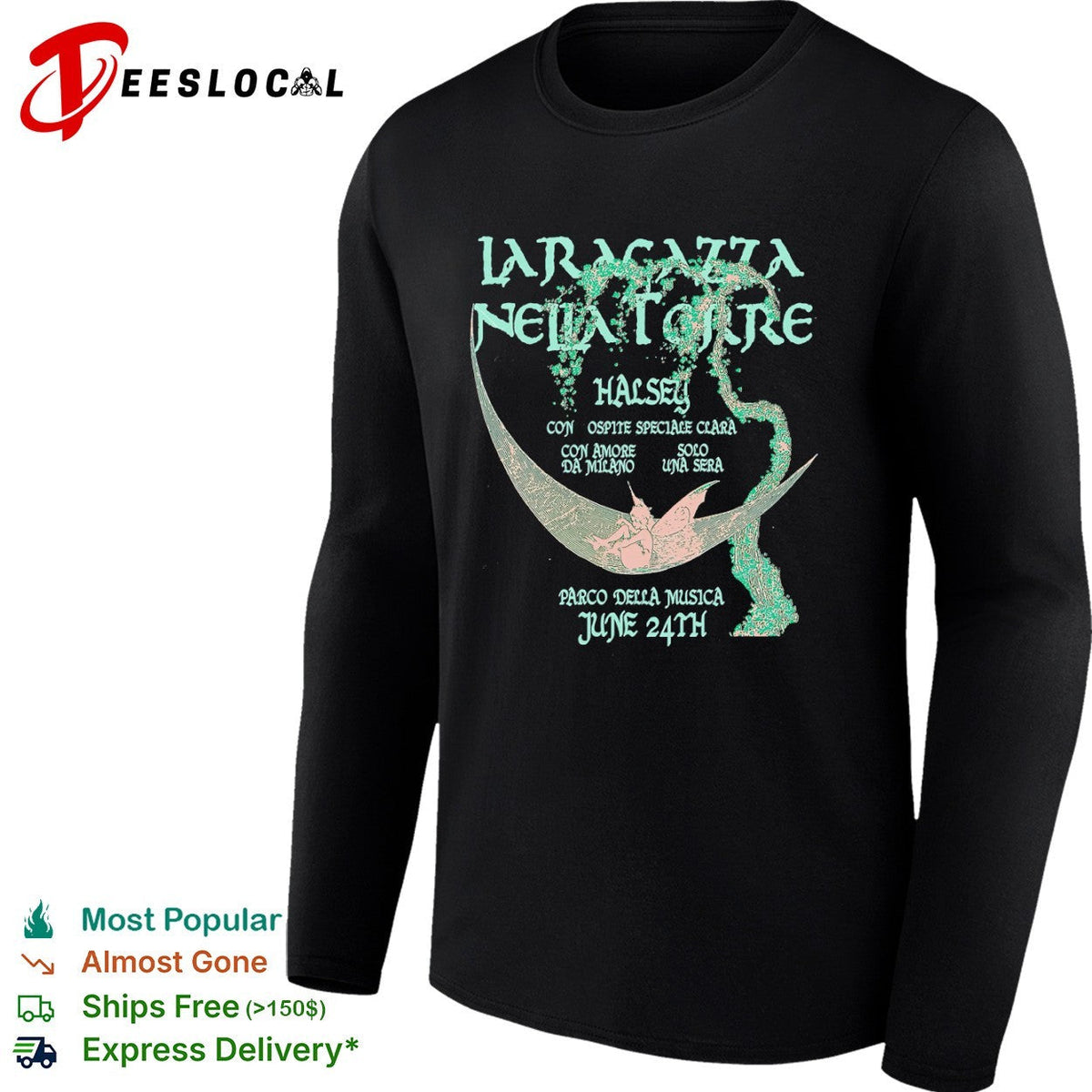 La Ragazza nella Torre Halsey con Ospite Speciale Clara Parco della Musica shirt Unisex